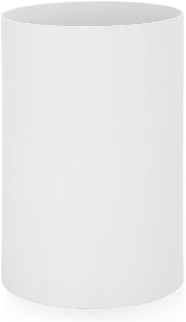 Kartell Papierkorb, Plastik, Weiss, 25 x 25 x 38 cm Bianco, Bianco