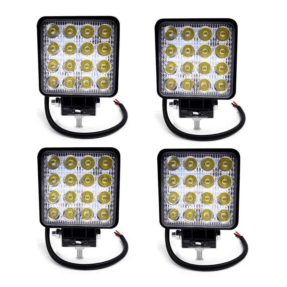BeiLan Arbeitslichtleiste, LED-Scheinwerfer Auto-Off-Road-Licht Hilfslichter mit 48W LED-Lichtleiste
