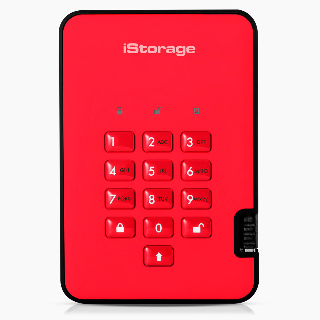 iStorage 182999 diskAshur2 SSD 2TB - Red SSD 2TB Rot, SSD 2TB Rot