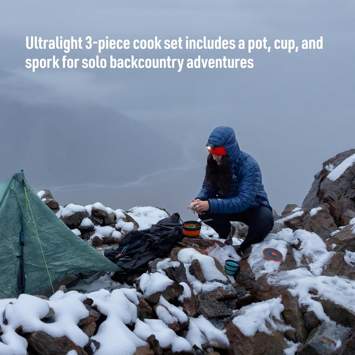 Sea to Summit - Frontier Ultralight Collapsible One Pot Cook Set - 1 Person, 3-teilig - 1 L Topf + B