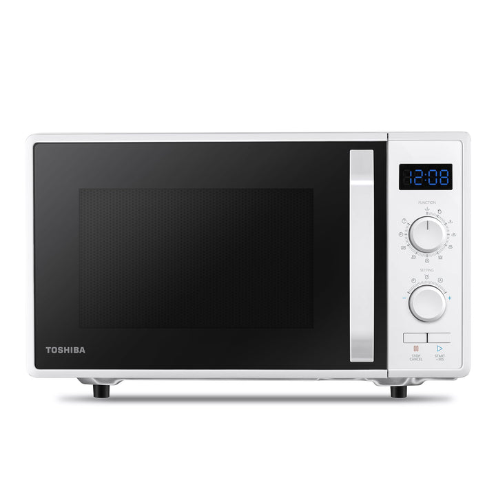 Toshiba MW2-AG23P(WH) 3-in-1 Mikrowelle mit Grill 1050 W, kombiniertes Kochen, 23 l, Drehteller mit