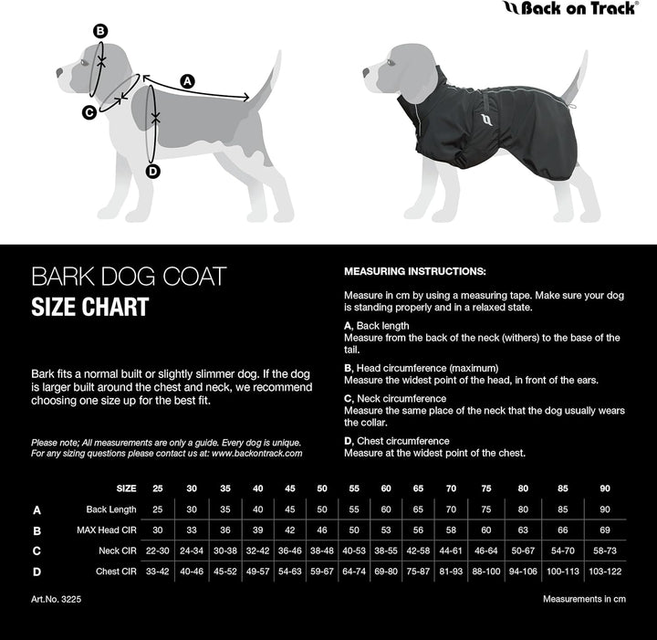 Back on Track Hundemantel Bark Allround schwarz (35 cm) 35 cm Schwarz, 35 cm Schwarz