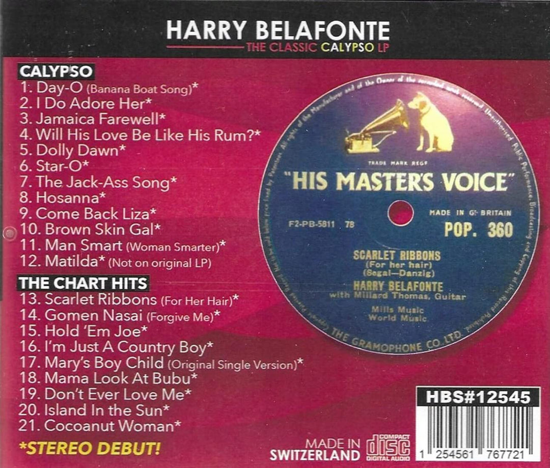 Classic Calypso All His Chart Hits-First time in Stereo!, Audio-CD