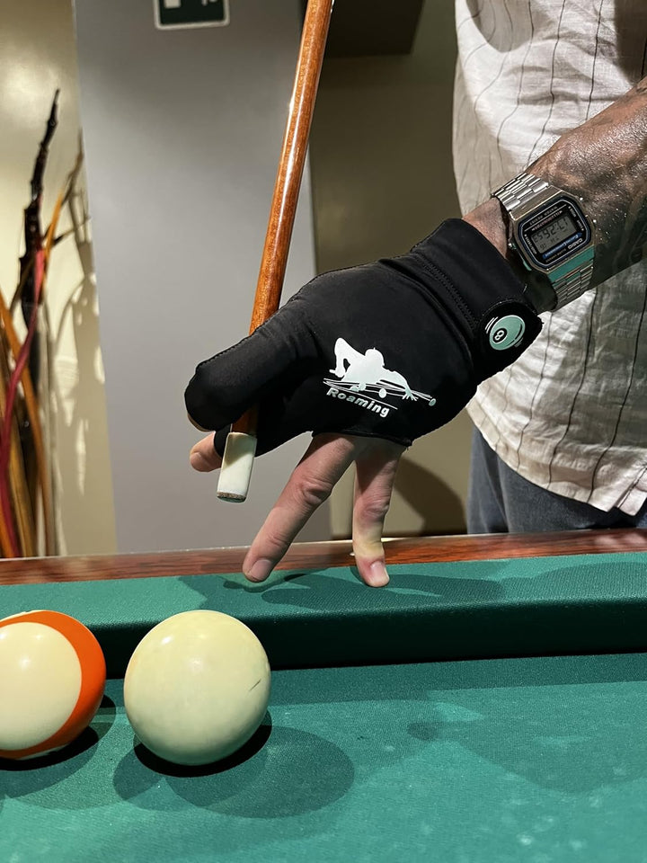 Roaming Schnelltrocknende, atmungsaktive Billard-Handschuhe, für Shooter, Snooker, Queue, Sport, pas