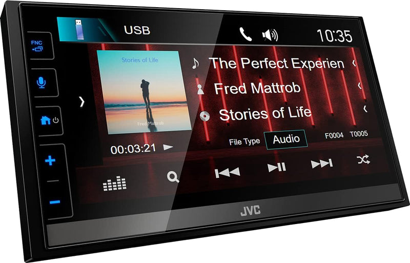 JVC KW-M785DBW - 17,3 cm (6,8") Digital Media AV-Receiver mit Wireless CarPlay & Android Auto (4x50W