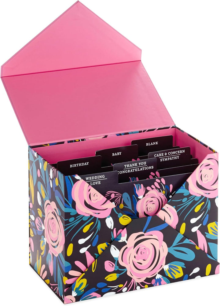 Hallmark 24 Stück handgefertigte Grusskarten in verschiedenen Boxen, modernes Blumenmuster, Geburtst