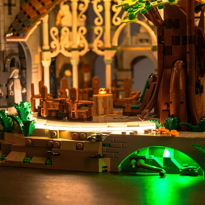 Fernbedienung Licht-Kit für Lego 10316 The Lord of The Rings Rivendell (Kein Lego-Modell), Led Beleu