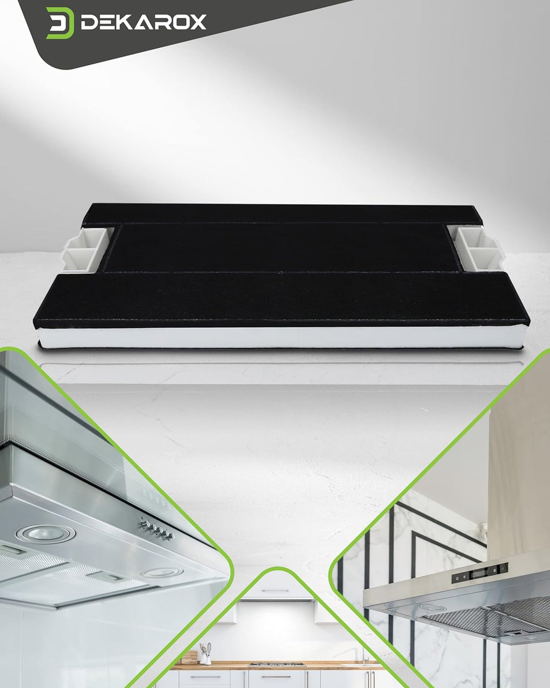 DEKAROX Aktivkohlefilter Filter für Balay Bosch Siemens Neff Constructa Gaggenau 434229 00434229 DHZ