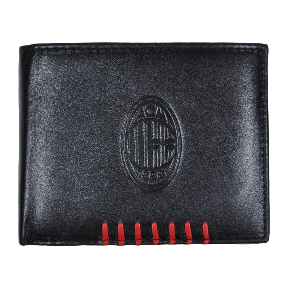 Ac Milan Unisex 143226 Reisezubehör-Brieftasche, Schwarz