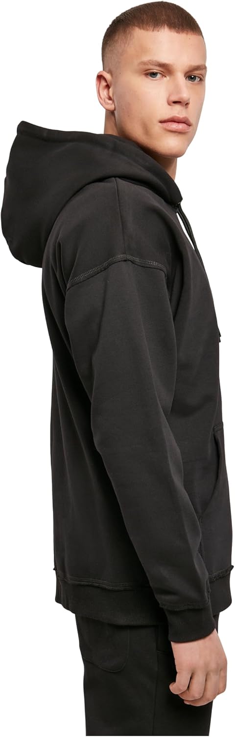 Build Your Brand Men's Oversize Hoody Hoodie, Black, L