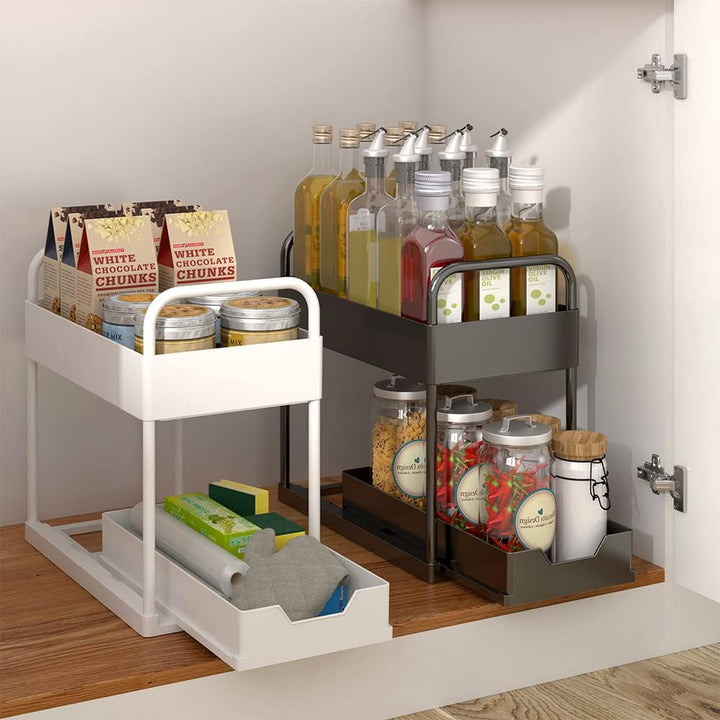 OHMG Schiebeschrank Korb herausziehen Organizer Schublade, küchen küchenschrank organizer,spülbecken