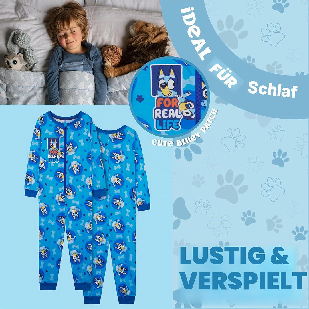 BlueY Mädchen Jumpsuit mit Bündchen an Ärmeln und Knöcheln, Warmer Schlafanzug Kinder, Kinder, 18-24