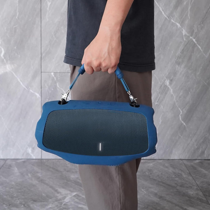co2CREA Tragetasche Case Silikonhülle kompatibel mit JBL Xtreme 4 Tragbarer Bluetooth Lautsprecher,T