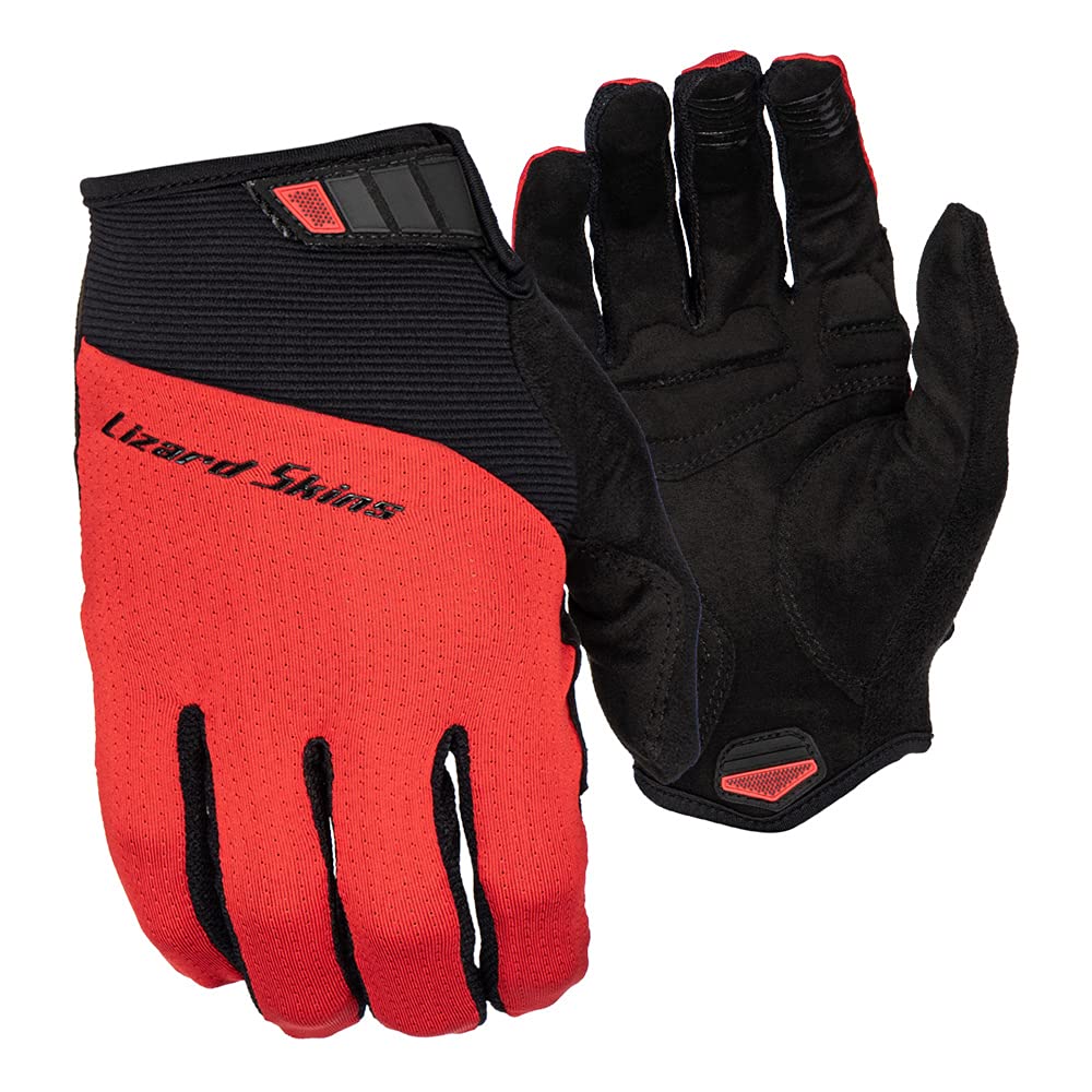 Lizard Skins Unisex Monitor Traverse-X-Large-Crimson-New22 Clothes-Gloves, Crimson, XL