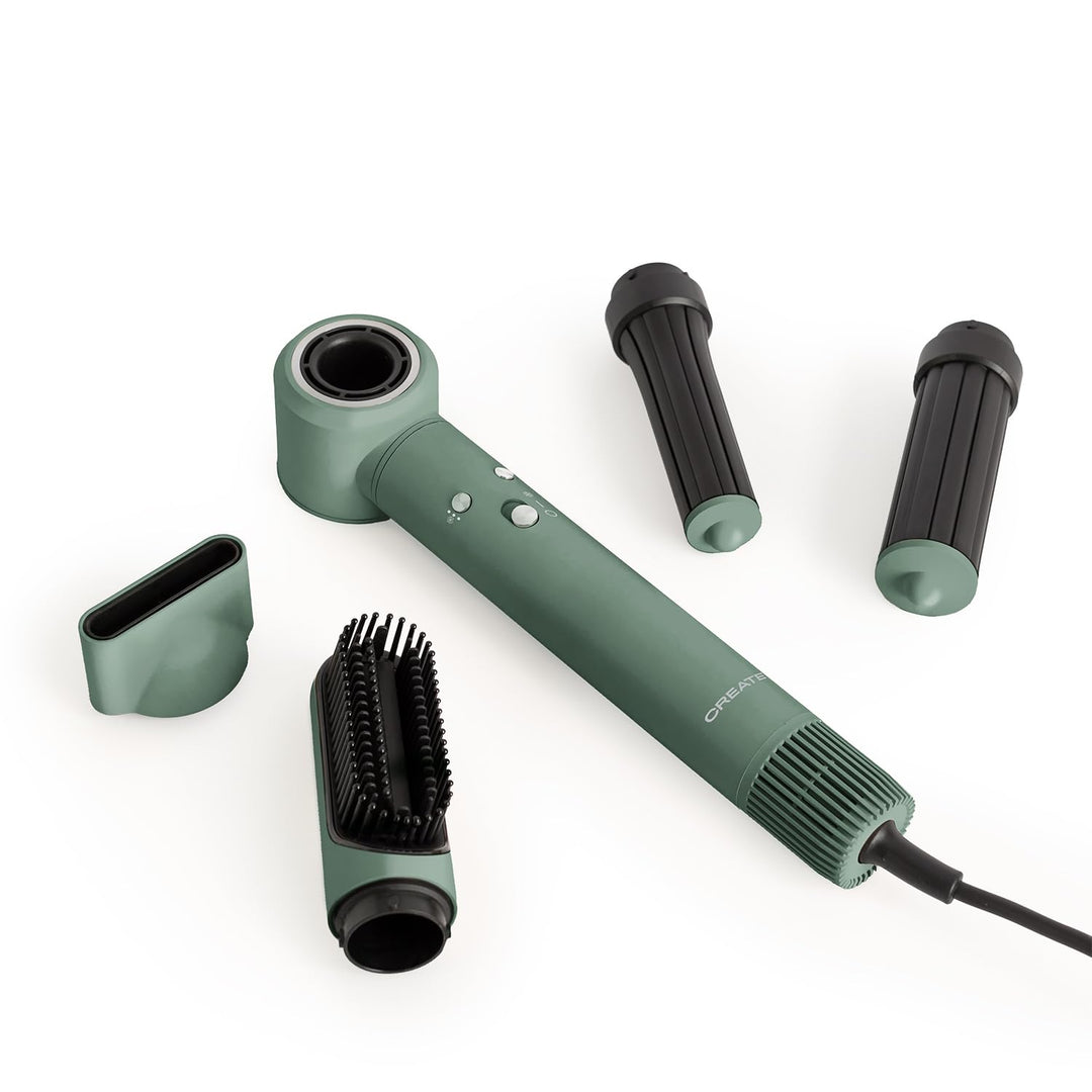 CREATE/ION STYLER PRO / 5-in-1-Ionen-Lufttrockner und Stylingbürste Salbeigrün/DC Brushless Motor, 3