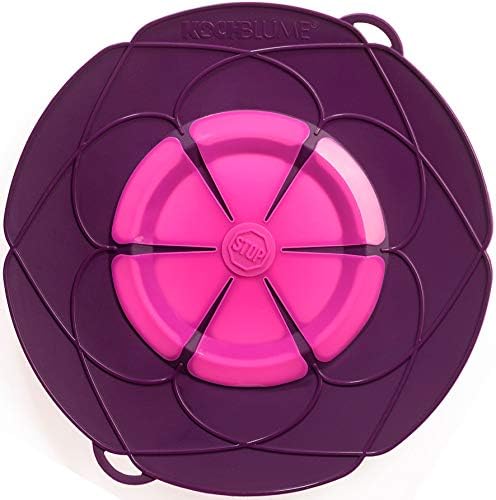 Kochblume vom Erfinder Armin Harecker XL 33 cm lila | Überkochschutz für Topfgrössen von Ø 20 bis 28