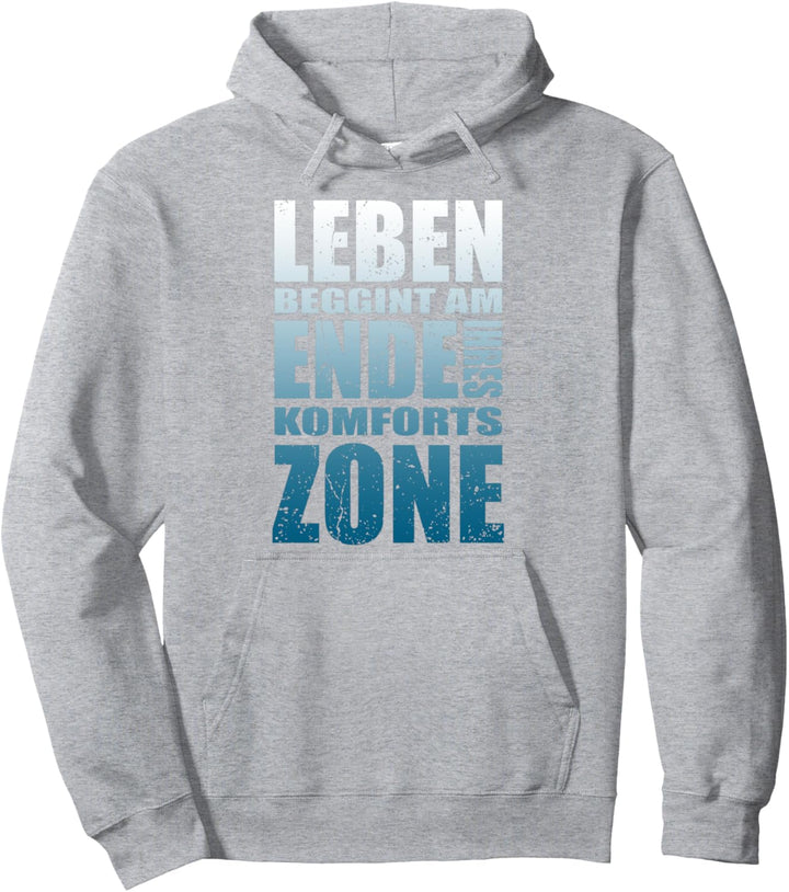 Motivation Entrepreneur Mindset Spruch Komfort Zone Pullover Hoodie
