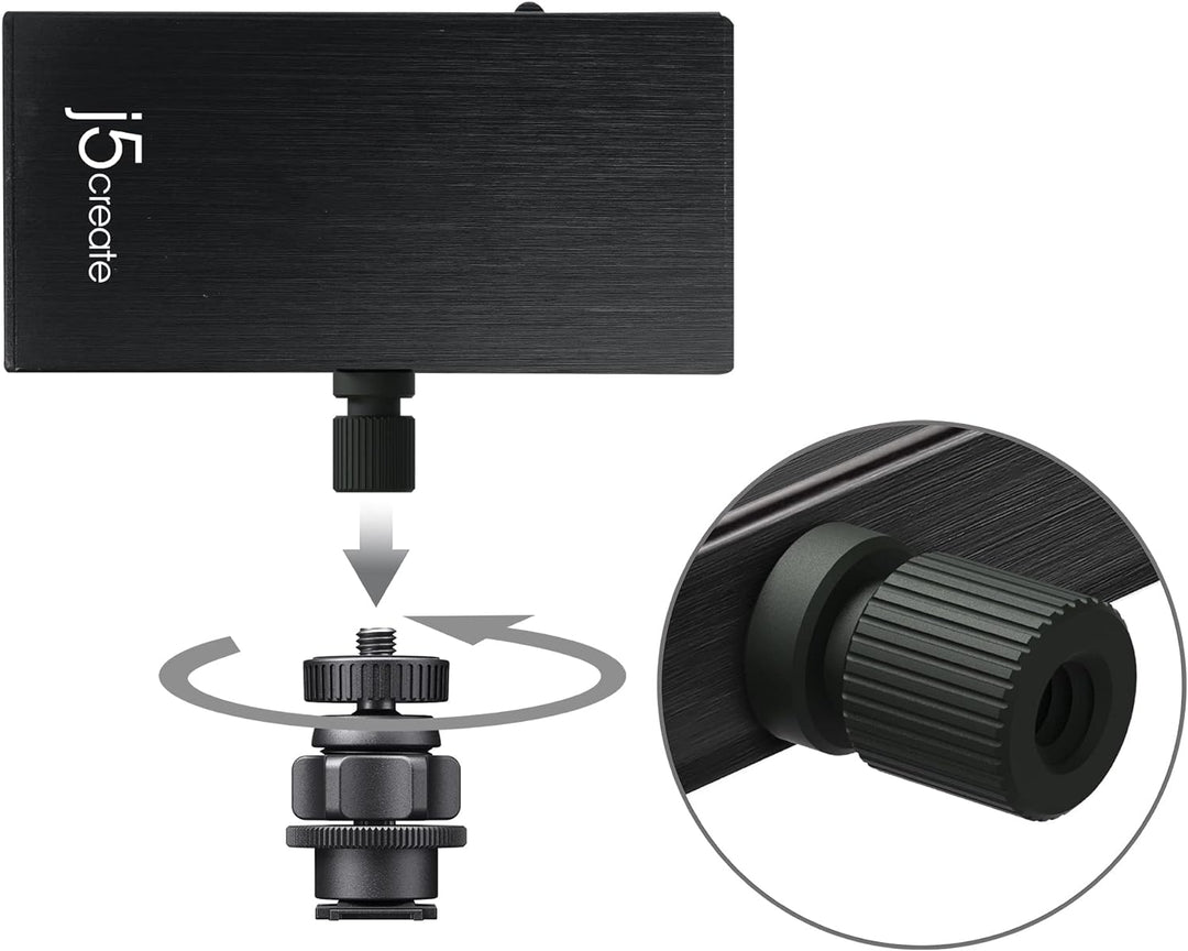j5create Live-Videoaufnahmekarte - HDMI zu USB-C, unterstützt 1080p 60FPS Video- und Audioaufzeichnu