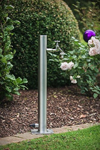 KTC Tec Wassersäule SRG 650 mm Edelstahl V2A Bewässerung Zapfstelle Zapfsäule Gartenschlauch Spender