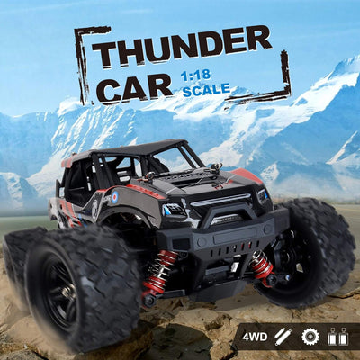 FunTomia Maximum RC Monster Truck - 4WD Thunder Car 36km/h ferngesteuertes Auto - Ersatzteile (1x Mo