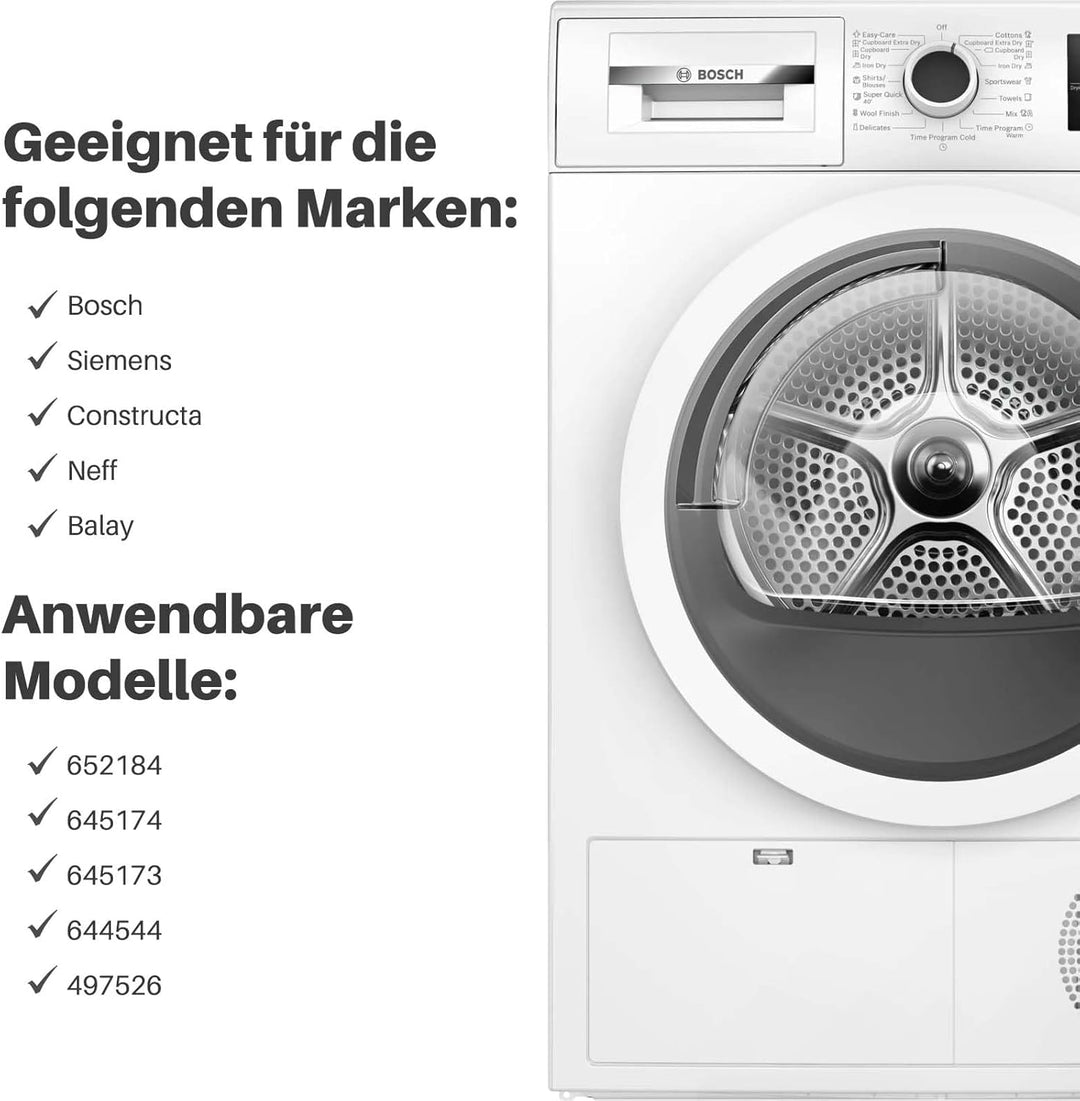 Flusensieb Filter für Bosch für Siemens 00652184 652184, Filtertasche für Maxx 6/7 sensitive Avantix