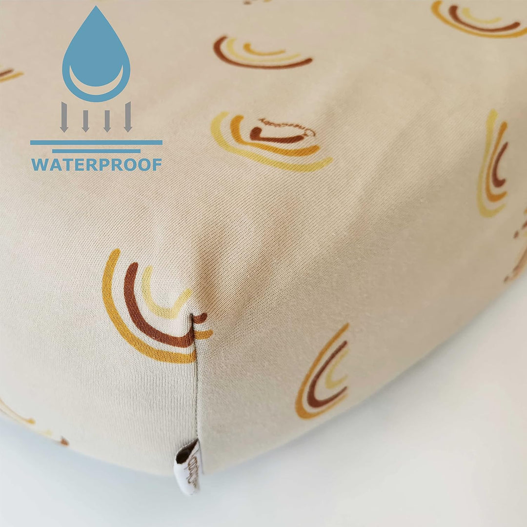 ÜneeQbaby 100% wasserdichter Matratzenschoner, voll ausgestattetes Bettlaken - Bio-Baumwolle, Oeko-T