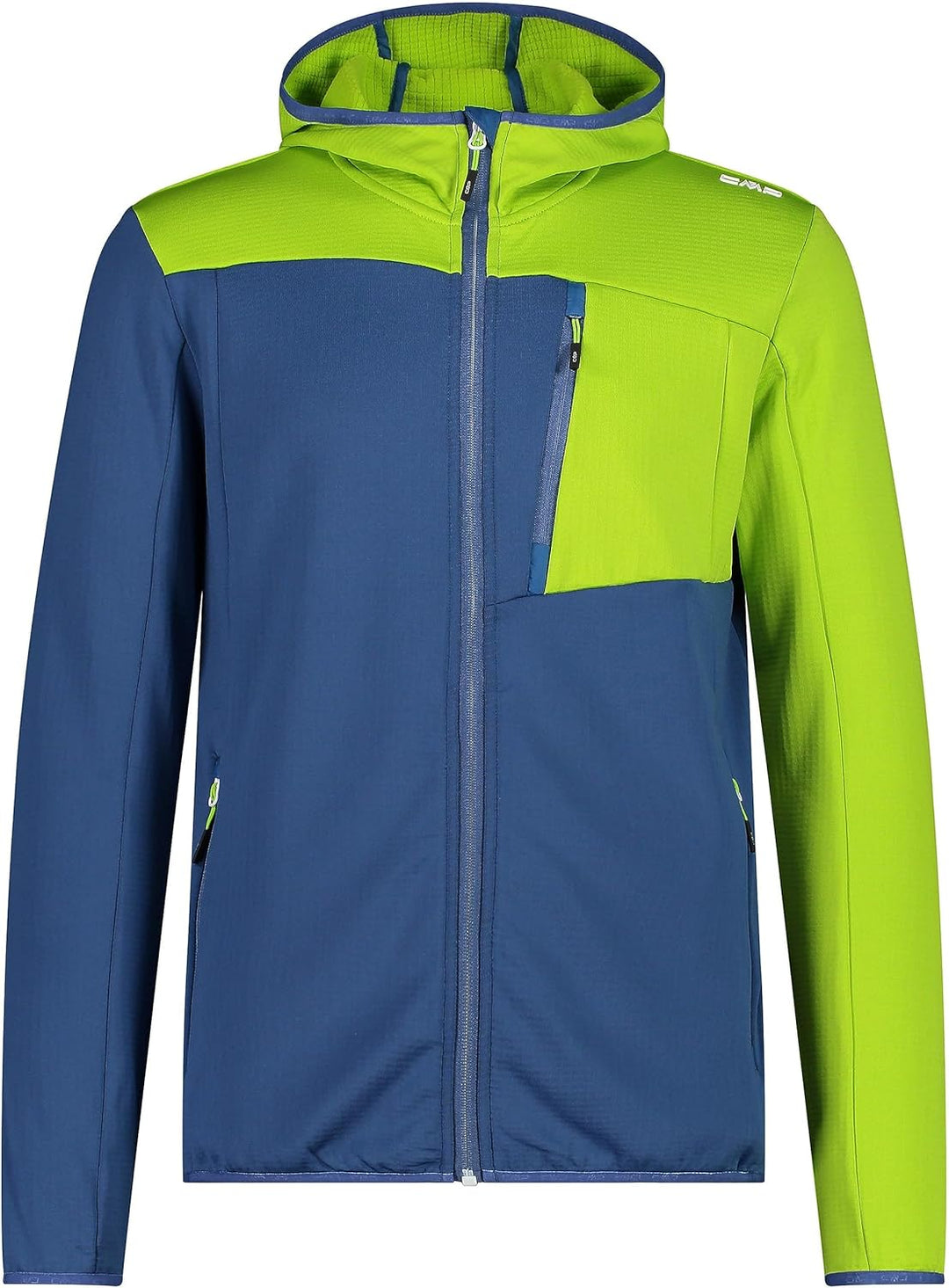 CMP Herren Hoodie Jacke Fleecejacke Fleecepullover 50 Blau, 50 Blau