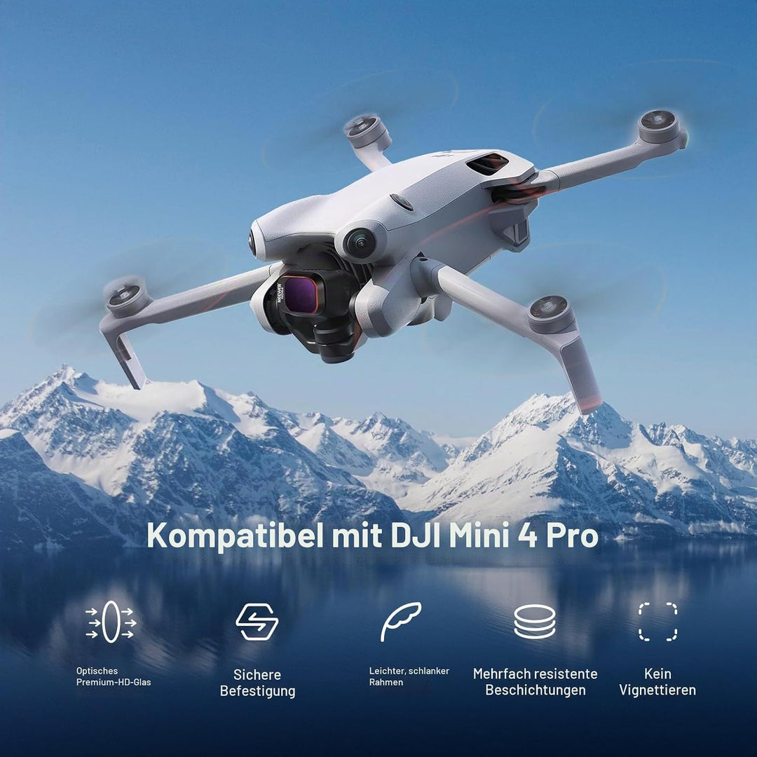 NEEWER ND &amp; CPL Filter Set Kompatibel mit DJI Mini 4 Pro, 8Stk UV CPL ND8 ND16 ND32 ND64 ND128 ND256