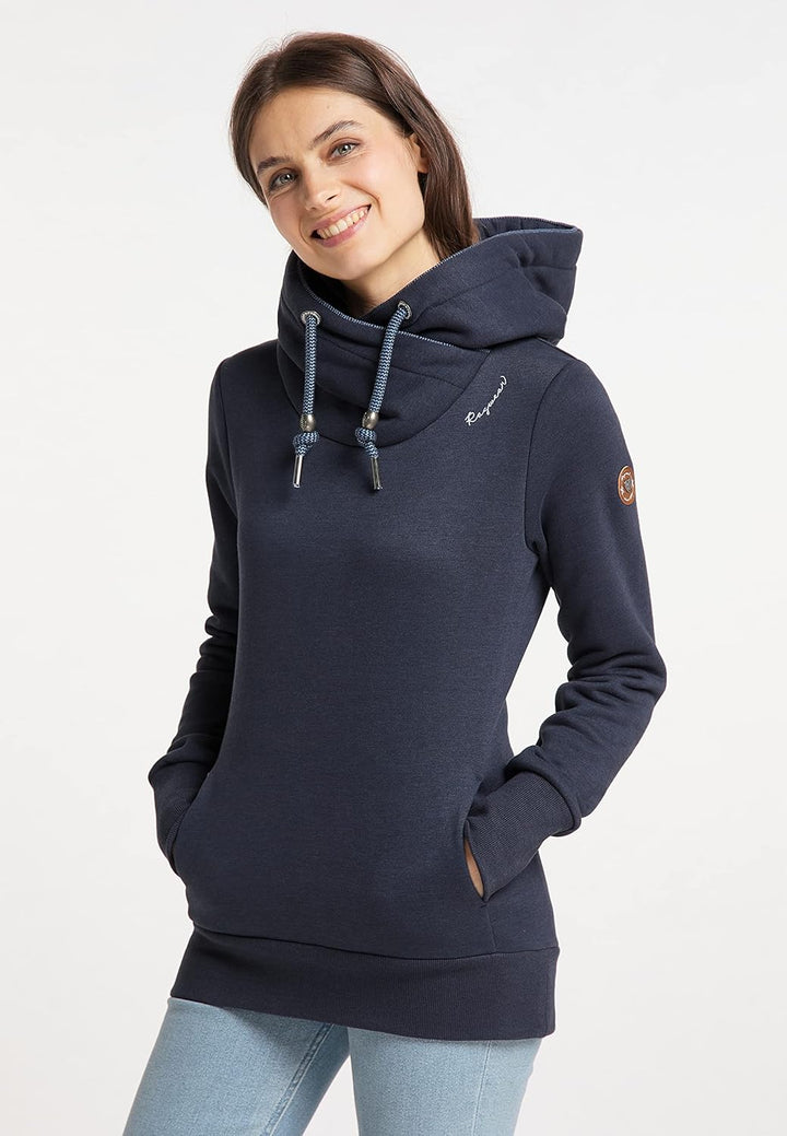 Ragwear GRIPY Bold Damen Frauen Kapuzenpulli,Kapuzenpullover,Hoodie,Pullover mit Kapuze S Navy, S Na