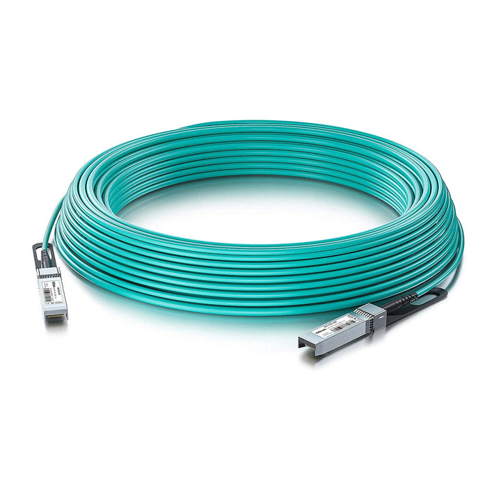 10Gtek für Ubiquiti UniFi 10GbE SFP+ AOC Kabel 20-Meter, 10GBASE Active Optical SFP+ OM3 MMF Cable f