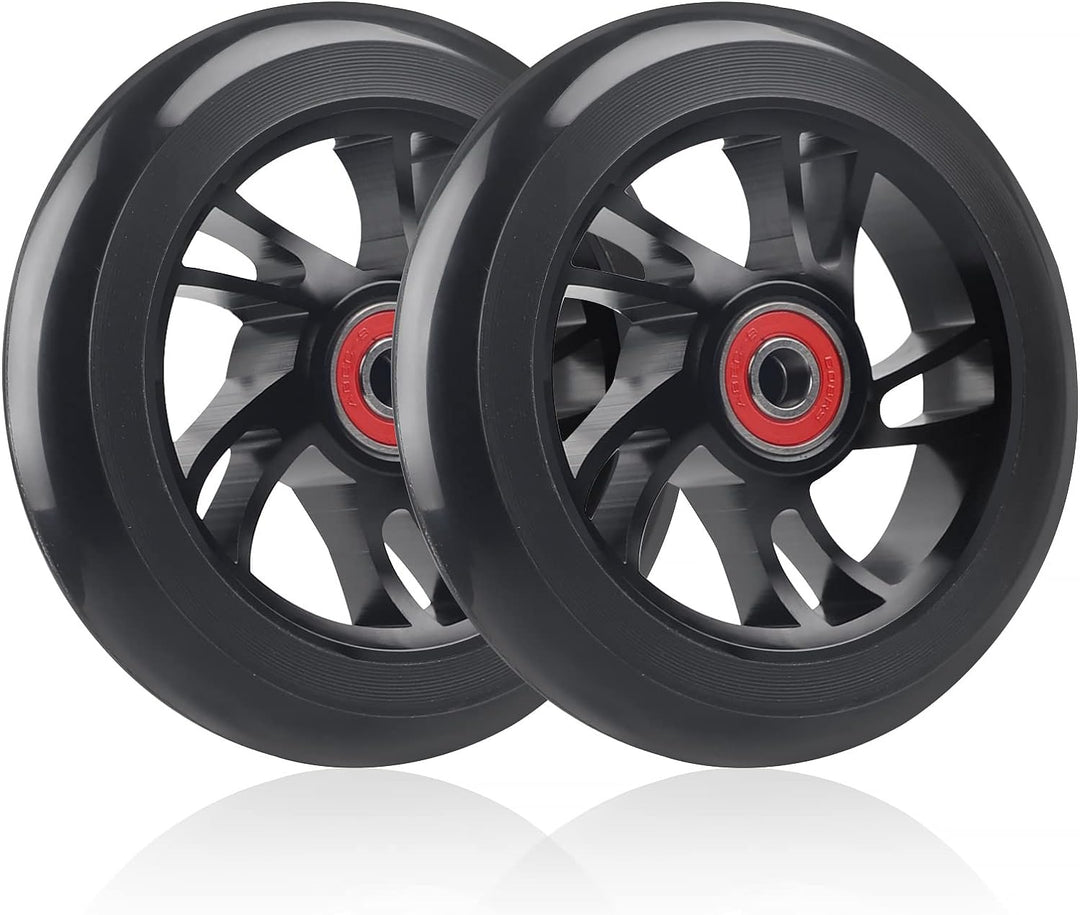 DBREAKS 2 Stück Stunt Scooter Rollen 110mm, Ersatzräder für Scooter 110mm Schwarz, Scooter Ersatzräd