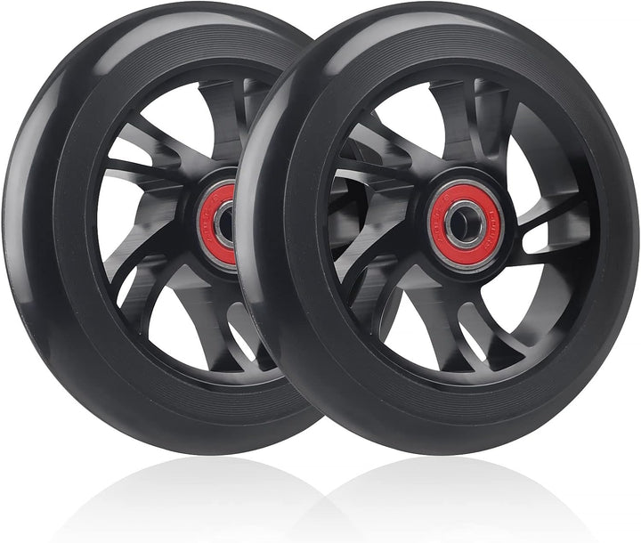 DBREAKS 2 Stück Stunt Scooter Rollen 110mm, Ersatzräder für Scooter 110mm Schwarz, Scooter Ersatzräd