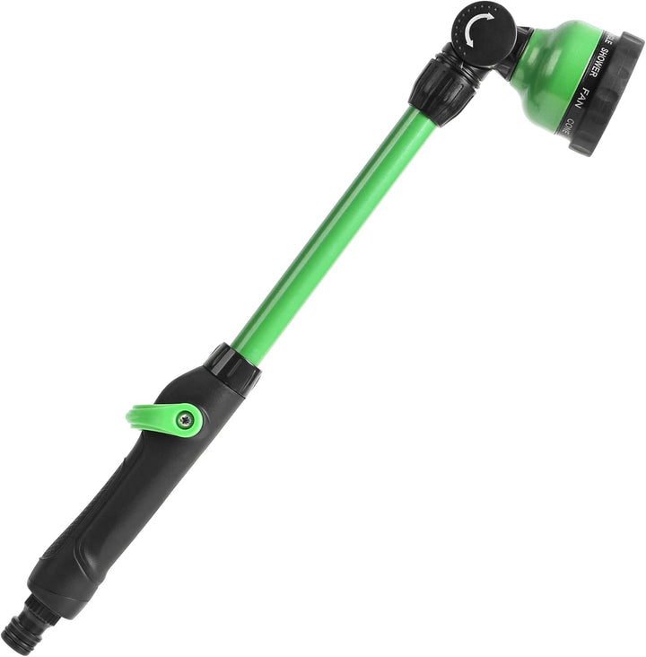 STYDDI 18-Zoll Giessstab mit Schwenkbarer Kopf, Metall Bewässerungsstab mit Stufenlose Daumenste, Ho