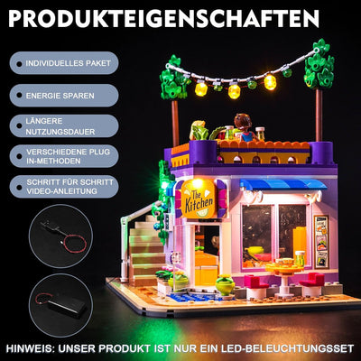 Led Licht Set Kompatibel mit Lego Friends Heartlake City Community Kitchen 41747 (Kein Modell), Deko