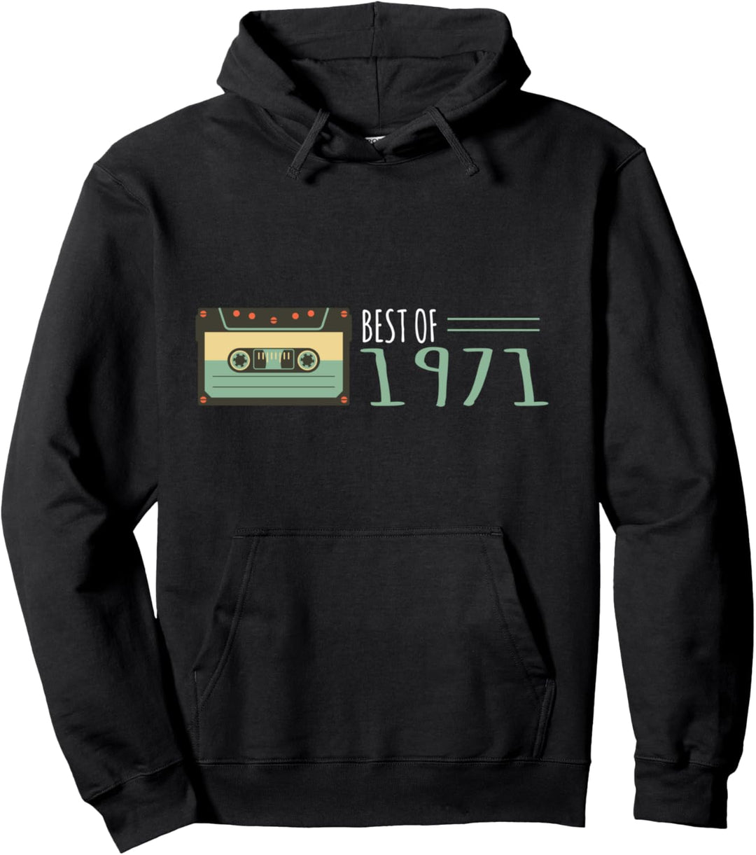 Best Of 1971 Vintage Classic Kassette Geburtstag Pullover Hoodie