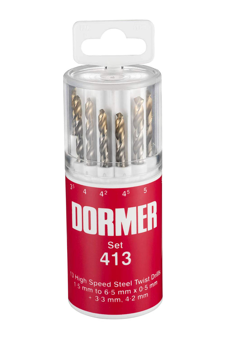 Dormer Jobber Drill Set, Set of 13 6.50 x 0.5 mm, 6.50 x 0.5 mm