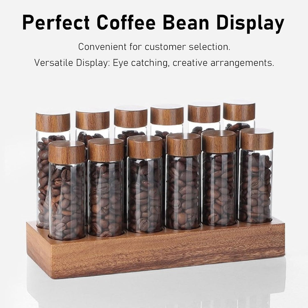 Kaffeebohnen-Aufbewahrungsröhrchen Einzeldosis, 6PCS oder 12PCS Kaffeebohnenkeller, Dosierglasfläsch
