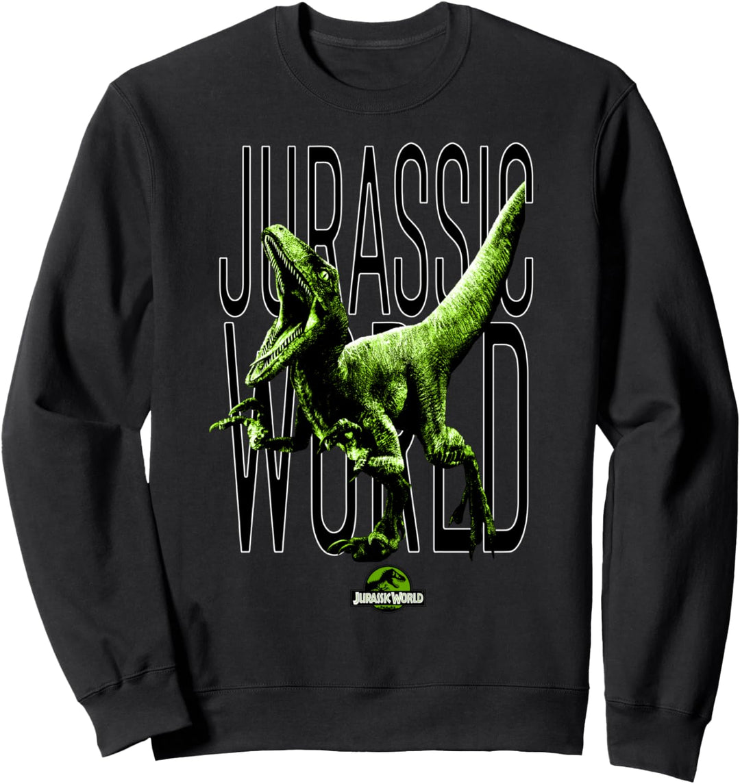 Jurassic World Grünes Raptor-Overlay Sweatshirt