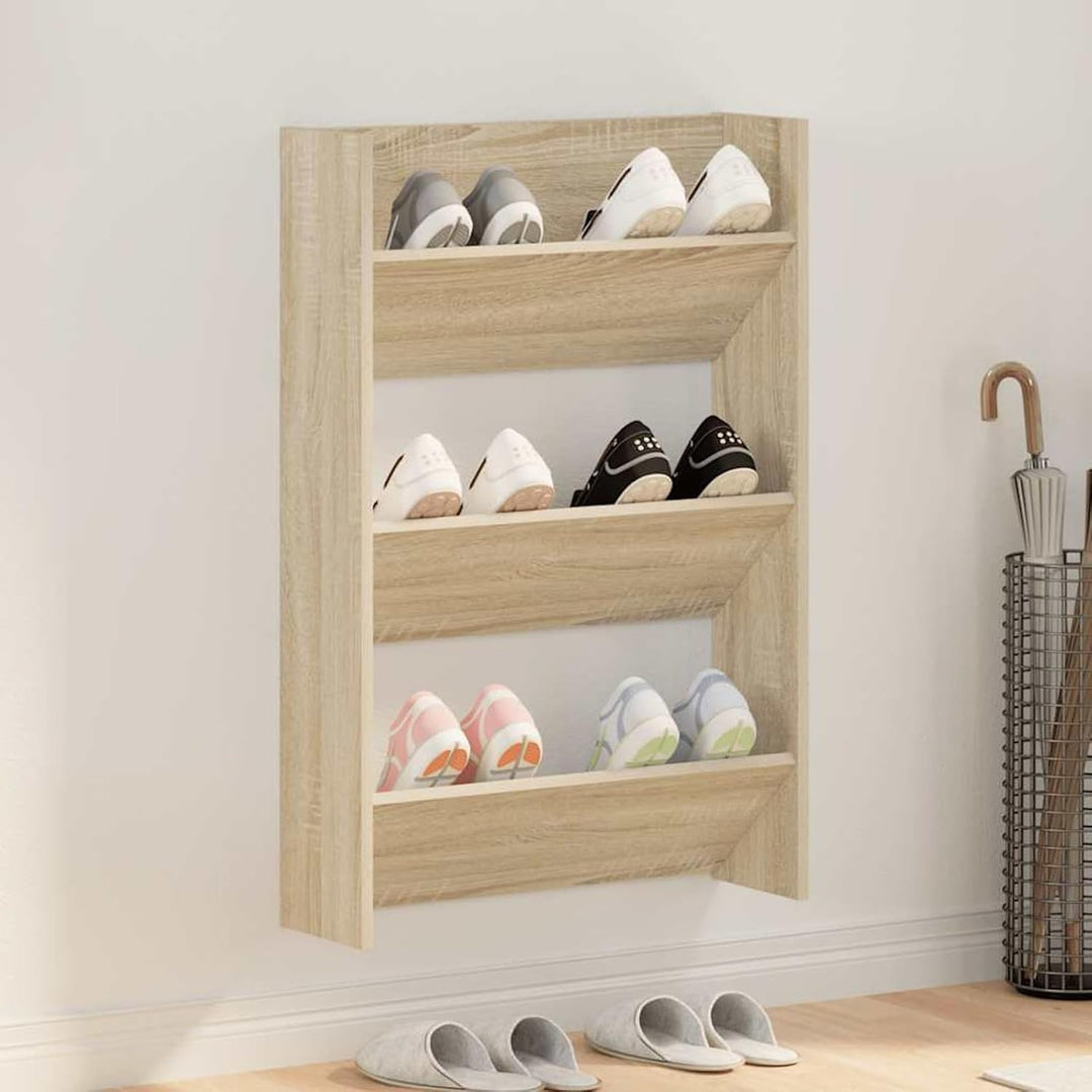 Tidyard Schuhschrank Hängend, Schuhregal Wandmontage, Schuhorganizer, Schuhregal Wand mit Kippböden