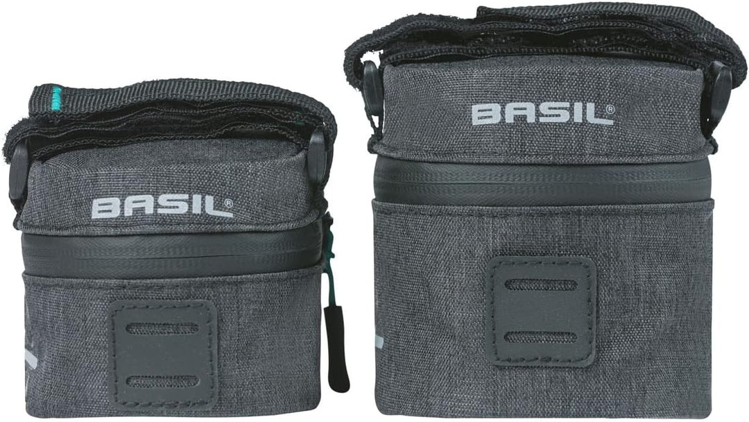 Basil Discovery 365D Satteltasche – 1 Liter – kompakt – wasserabweisend – Schwarz 1 Liter Schwarz, 1