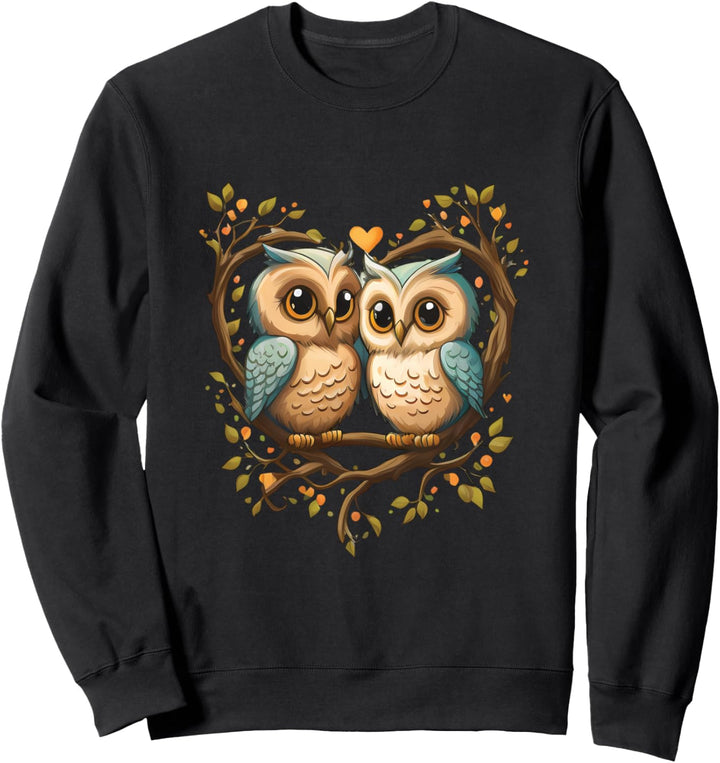 Owls Love Couple Valentine's Day Sweatshirt