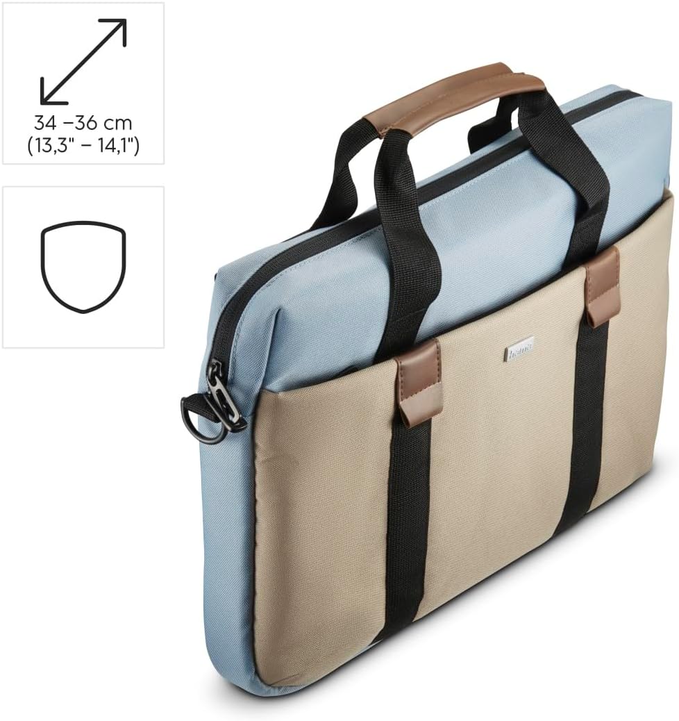 Hama Laptop-Tasche Silvan, nachhaltig, von 34-36 cm (13,3"- 14,1"), Hellblau