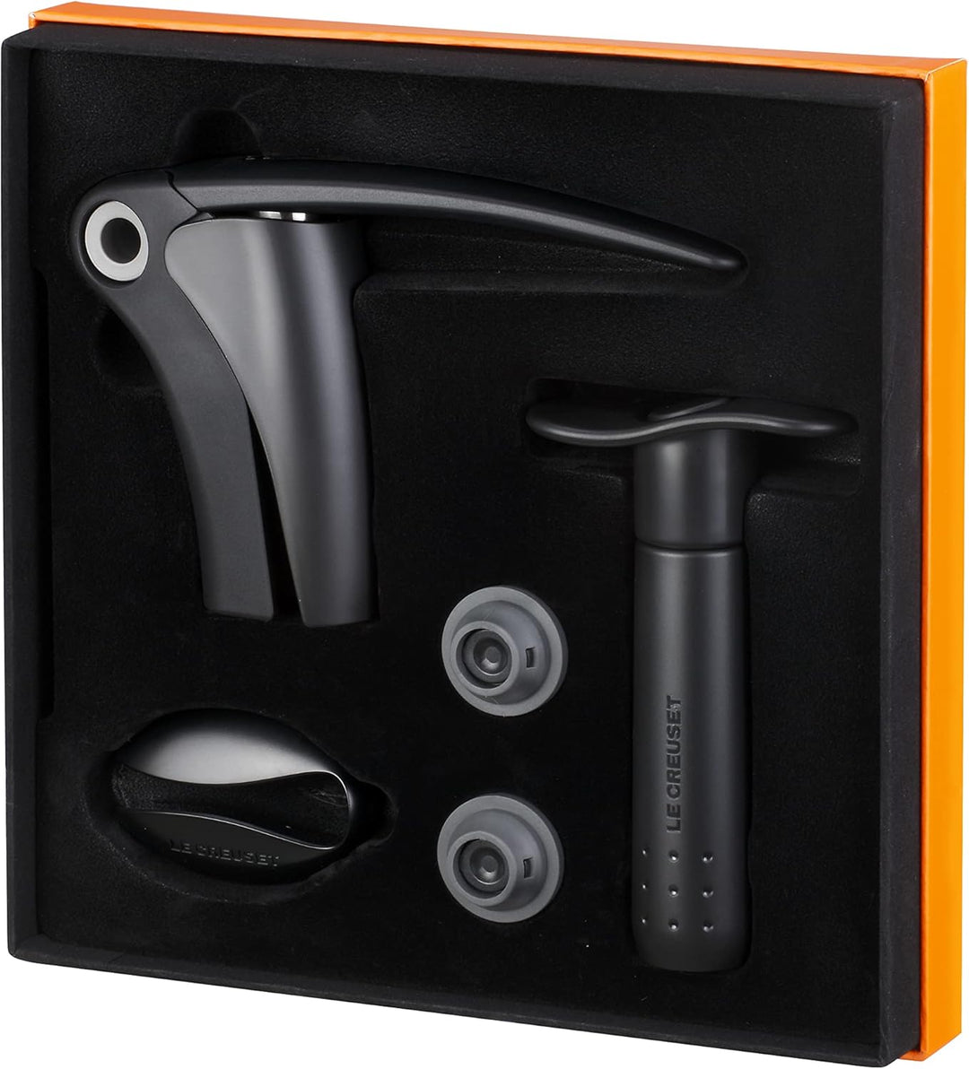Le Creuset, Wein-Werkzeug-Set, Schwarz/Grau, 5-teilig