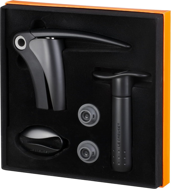 Le Creuset, Wein-Werkzeug-Set, Schwarz/Grau, 5-teilig