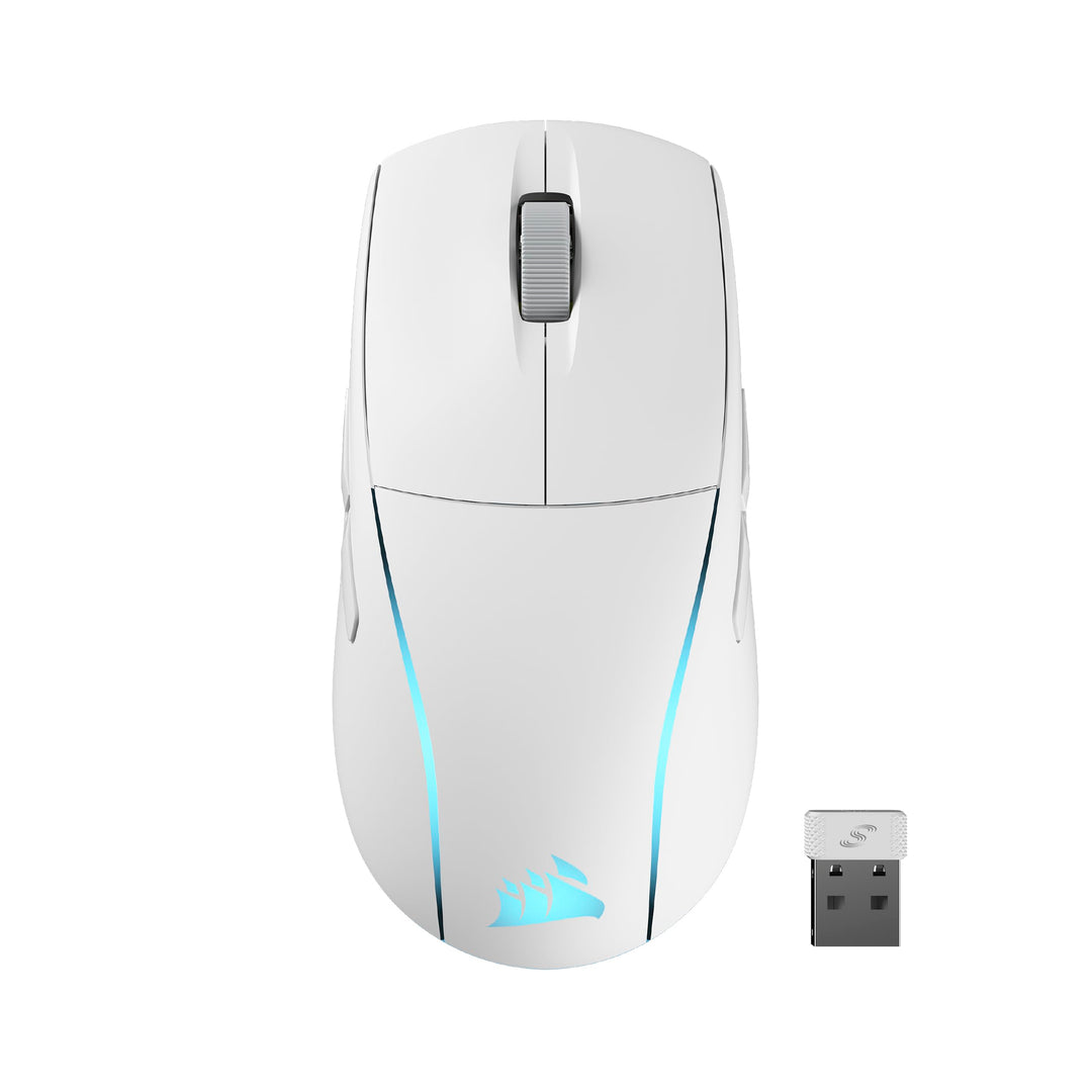 Corsair M75 Wireless RGB Leichte FPS Gaming-Maus – 26.000 DPI – Austauschbare Seitentasten – iCUE-Ko