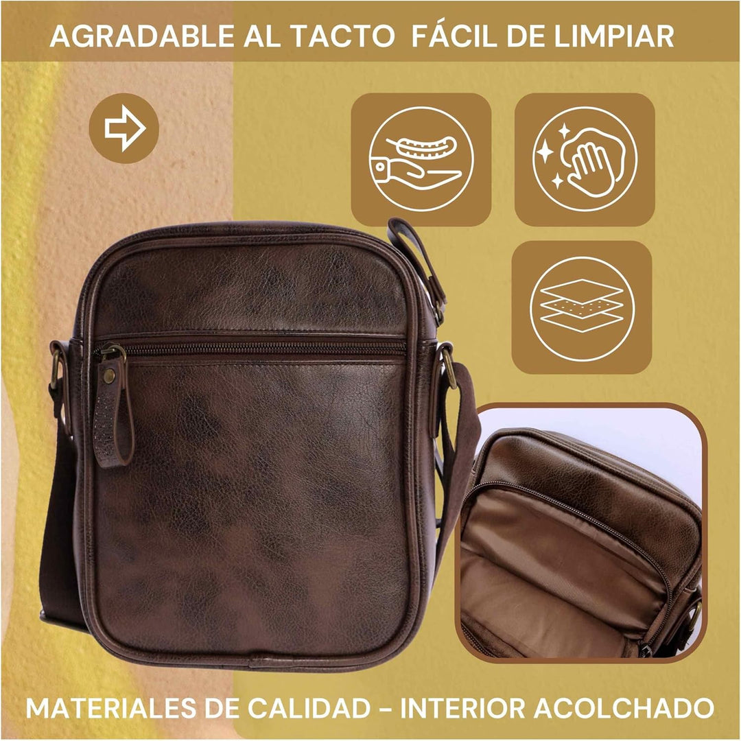 Coronel Tapiocca Schultertaschen Herren Umhängetaschen Luigi Herren-Schultertaschen Braun, Braun