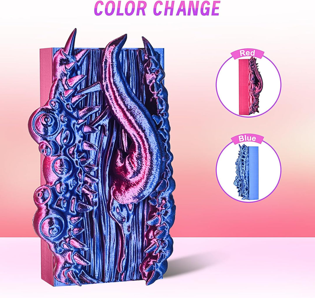 ERYONE High Speed Filament Silk Dual Color 1.75mm +/- 0.03mm, 3D Printing PLA Pro Filament Fit Most