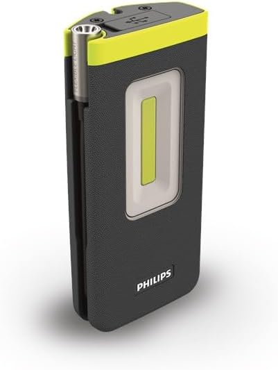 Philips Xperion 6000 Pocket LED-Arbeitsleuchte, kompakte wiederaufladbare Werkstattlampe, Taschenlam