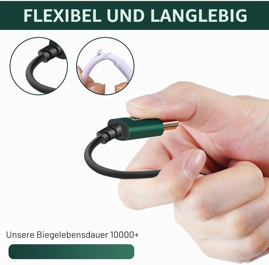 Thsucords Dünnes HDMI auf HDMI Kabel 3M 2 Stück, Ultradünnes und Flexibles HDMI Kabel, Unterstützt H
