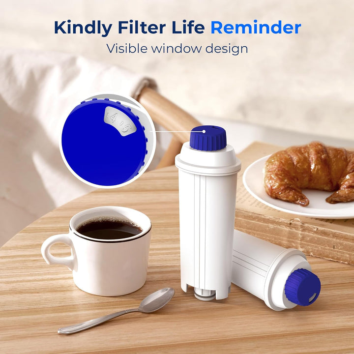 Waterdrop TÜV SÜD Zertifizierte Kaffee Filter, Kompatibel mit DeLonghi DLSC002 9310926 SER3017 55132
